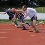 Christian startet über die 100 m
