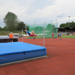 Katja über der Latte