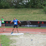 Almut beim Kugelstoß