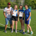 Freising: Die erfolgreichen Athletinnen mit ihren Trainern