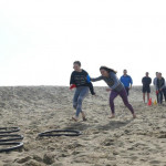 Staffeln einmal anders am Strand