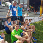 Nach den 400 m. Müde, aber glücklich.