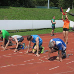 Start über die 100 m
