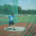 Christian schleudert den Diskus