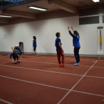 Aufwärmen vorm Standweitsprung