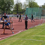 Estelle beim Speerwurf